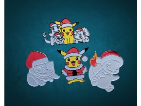 Vánoční Pokemoni Set 4ks
