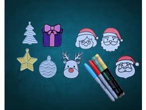 Vánoční Sety 3D Omalovánek