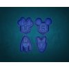 Mickey Mouse a Minnie Set Vykrajovátek 4ks