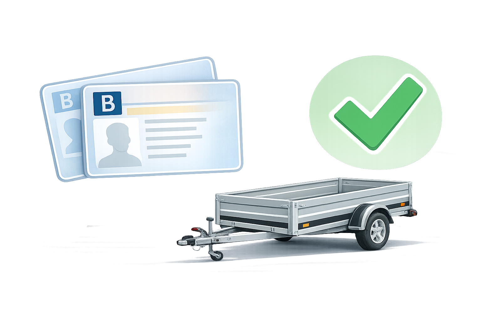 Brzděný vs nebrzděný přívěs: kdy stačí řidičák B a kdy potřebujete B96 nebo B+E