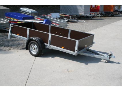 Jednoosý nebržděný přívěs MARO 04 PRK N1 750 kg 2960x1260 mm se zesílenou nápravou 1350 ks