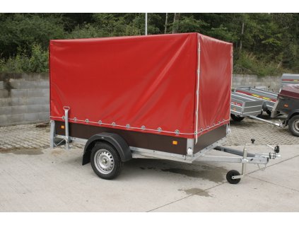 Jednoosý nebržděný přívěs MARO 03 PRK N1 750 kg 2060x1110x1300 mm s celní plachtou