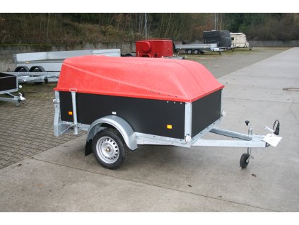 Jednoosý nebržděný přívěs MARO O5 PRK N1 750 kg 2060x1260x800 mm s laminátovým víkem