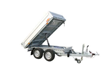 Jednostranný sklápěcí přívěs TIPPER 1 B2 3500 kg 2600x1550x350 mm, ruční pumpa