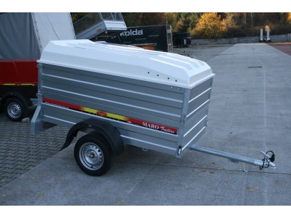 MARO Z 01 N1 750 kg 1860x1110x1000 mm, s nástavcem bočnic a víkem
