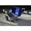 Jednoosý nebrzděný přívěs MARO Z 01 N1 750 kg 1860x1110x900 mm, s výklopnou plachtou