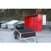 Jednoosý nebrzděný přívěs MARO 00 PRK N1 750 kg 2960x1260x900 mm s výklopnou plachtou
