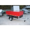 Jednoosý nebrzděný přívěs MARO 06 PRK N1 750 kg 2410x1260x900 mm s výklopnou plachtou + POČ