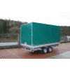 Třístranný sklápěcí přívěs TIPPER 2 B2 2700 kg 3300x1760x2150 mm, ruční pumpa a Celní plachta 1800 mm