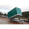 Třístranný sklápěcí přívěs TIPPER 2 B2 3500 kg 3300x1760x2150 mm, ruční pumpa a Celní plachta 1800 mm