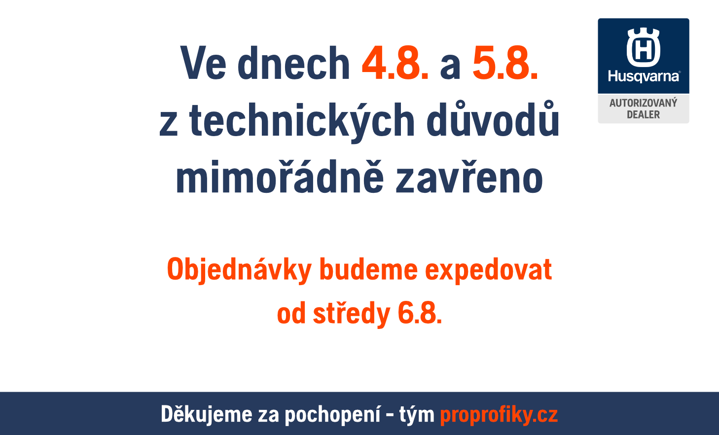 Změna otevírací doby