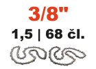 Pilové řetězy 3/8" 1,5 mm, 68 článků