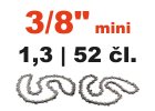 Pilové řetězy 3/8" mini 1,3 mm, 52 článků