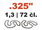 Pilové řetězy .325" 1,3 mm, 72 článků