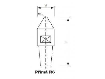 Bodová elektroda TECNA 5210 (pr.13) přímá R6