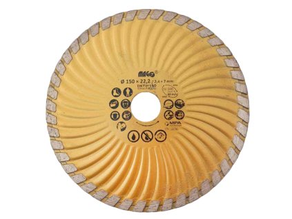 Diamantový kotouč MAGG TURBO-W 150x22,2mm