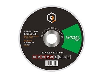 Řezný kotouč OPTIMA Profi 150x2 na ocel a nerez