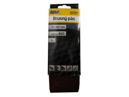 Brusný pás MAGG 75x457mm A60 - 3ks