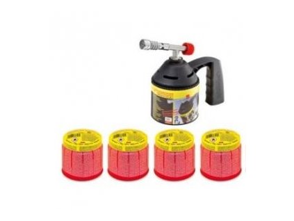 Sada opalovací RoFlame Economy set - hořák+4x kartuše