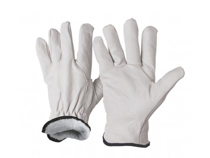 Zateplené pracovní rukavice ISSA celokožené, vel. 10