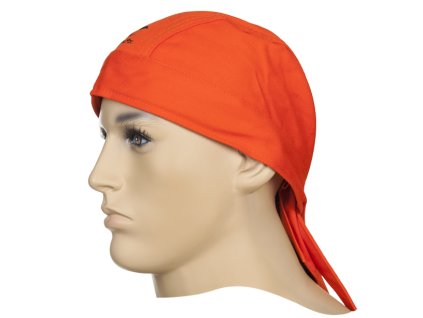 Svářecí šátek WELDAS Fire Fox nehořlavý oranžový (ohnivzdorný)