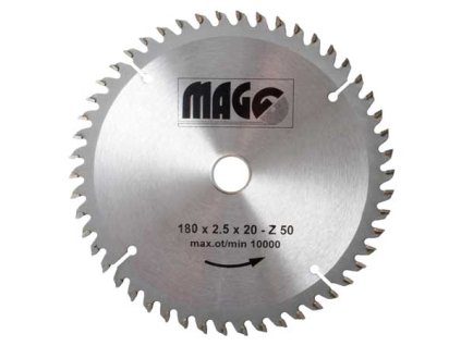 Pilový kotouč na dřevo MAGG 180x2,5x20-Z50 - střídavě šikmé