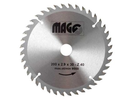 Pilový kotouč na dřevo MAGG 200x2,9x30-Z40 - střídavě šikmé
