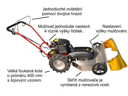 Mulčovací sekačka DAKR TEKTON L196