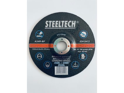 Kotouč brusný STEELTECH ocel.150x4,0x22,2