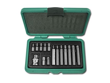 Sada bitů TORX HONITON 15 dílů T20-T55 1/2''