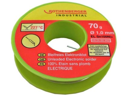 Pájka bezolovnatá elektronická 70g