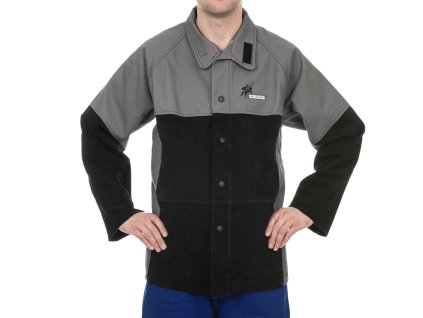 Svářečské sako WELDAS Arc Knight s koženou výstuží (do těžkého provozu)