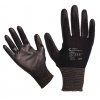 Pracovní rukavice ČERVA BUNTING BLACK (nylon, PU dlaň)