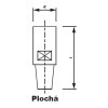 Bodová elektroda TECNA 4724 (pr.20) plochá