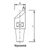 Bodová elektroda TECNA 5212 (pr.13) excentrická