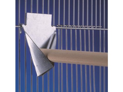 Kovový držák na bidlo do klece 12 x 12 cm 1ks