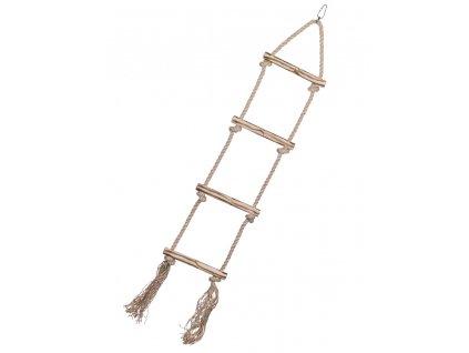 Sisalový žebřík pro papoušky 4 příčky 80cm