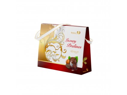 10067 Kabelka Luxury Pralines 150g mléčné čokoládové pralinky plněné lískooříškovým krémem 150g