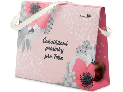 10064 kabelka Čokoládové pralinky pro Tebe 150g mléčné čokoládové pralinky plněné lískooříškovým krémem 150g stiny
