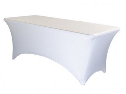 Elastický potah na stůl 183x76 cm, bílý