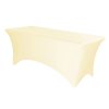 elasticky potah na hranaty stul 183x76 kremovy