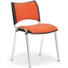 Konferenční židle SMART, chromová, oranžová
