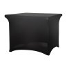 Elastický návlek na čtvercový stůl, černý