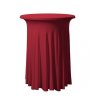 Elastický ubrus na koktejlový stůl, bordó
