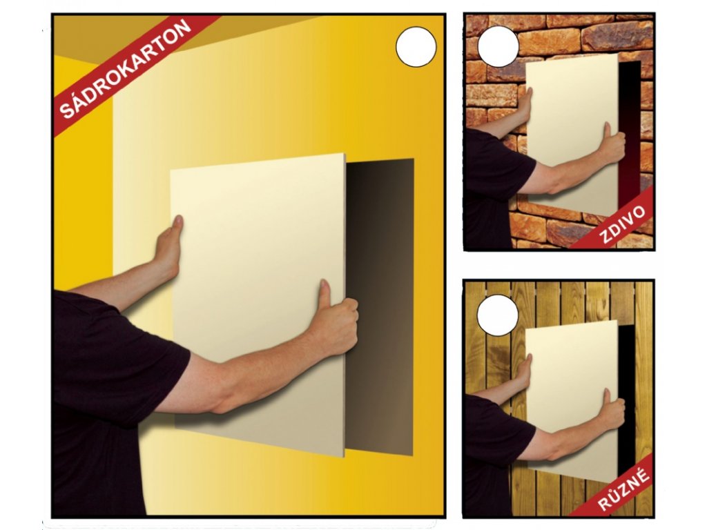Magnetická revizní dvířka instalace do 5 minut!