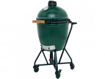 201028 keramicky gril l big green egg integgrovany pojizdny stojan s drzadlem