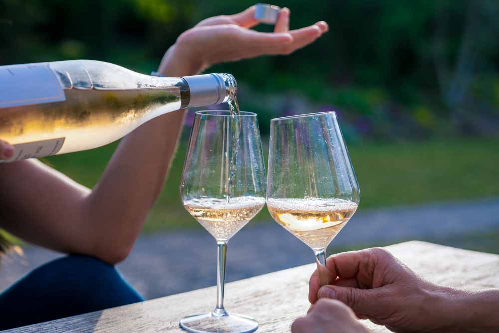 Růžové víno k jídlu