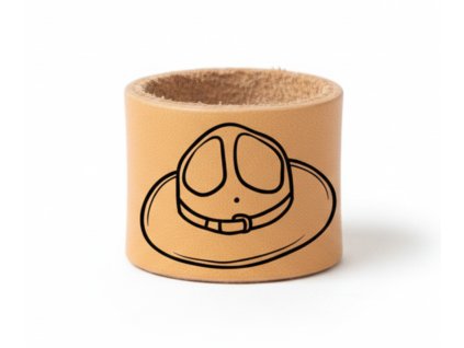 Malý kožený turbánek pro vedoucí