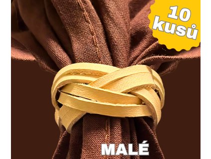 10 malých kožených turbánků