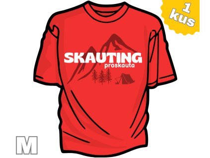 Zelené tričko s motivem skauting velikost Lda